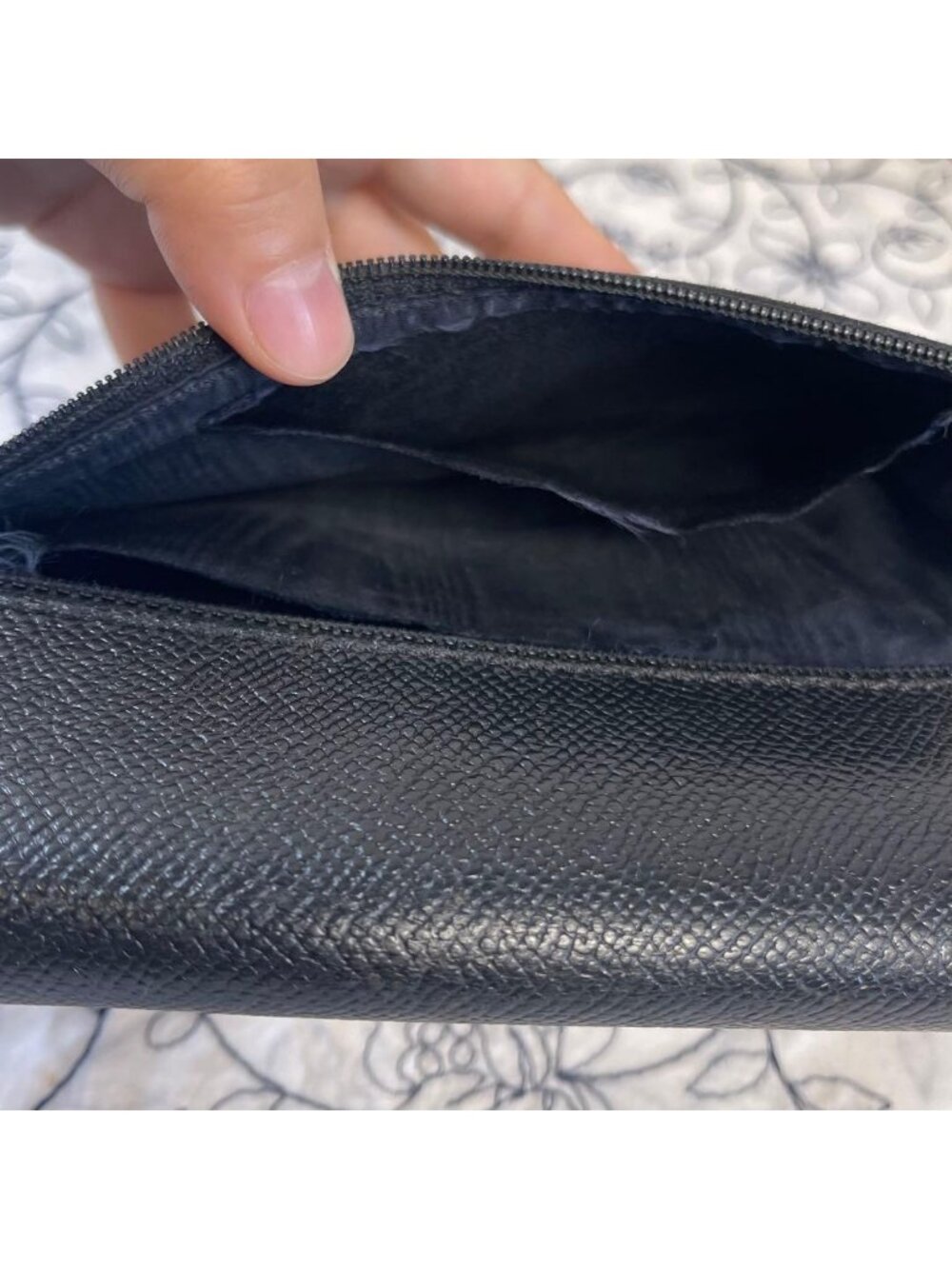 Chanel Chain Wallet Caviar Leather CC Logo - Picture 14 of 15